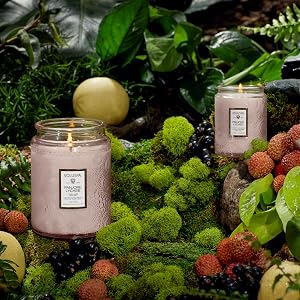 Panjore Lychee Large and Small Jar Glass Candles