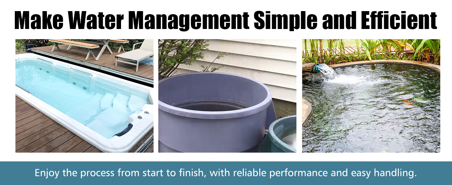 It&amp;#39;s a quick and efficient way as a handy backup pump to drain water