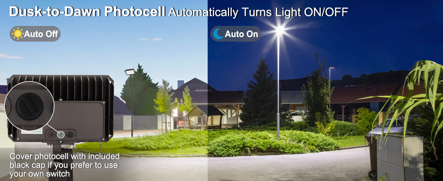 A+2-D1_Slipfitter Mount LED Flood Light_Photocell