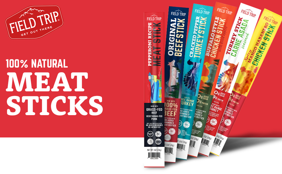 meat snacks keto snack buffalo chicken jerky sticks free protein sugar field trip stick