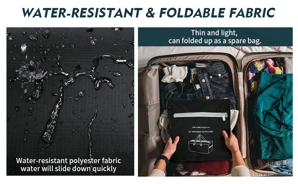 foldable travel duffel bag