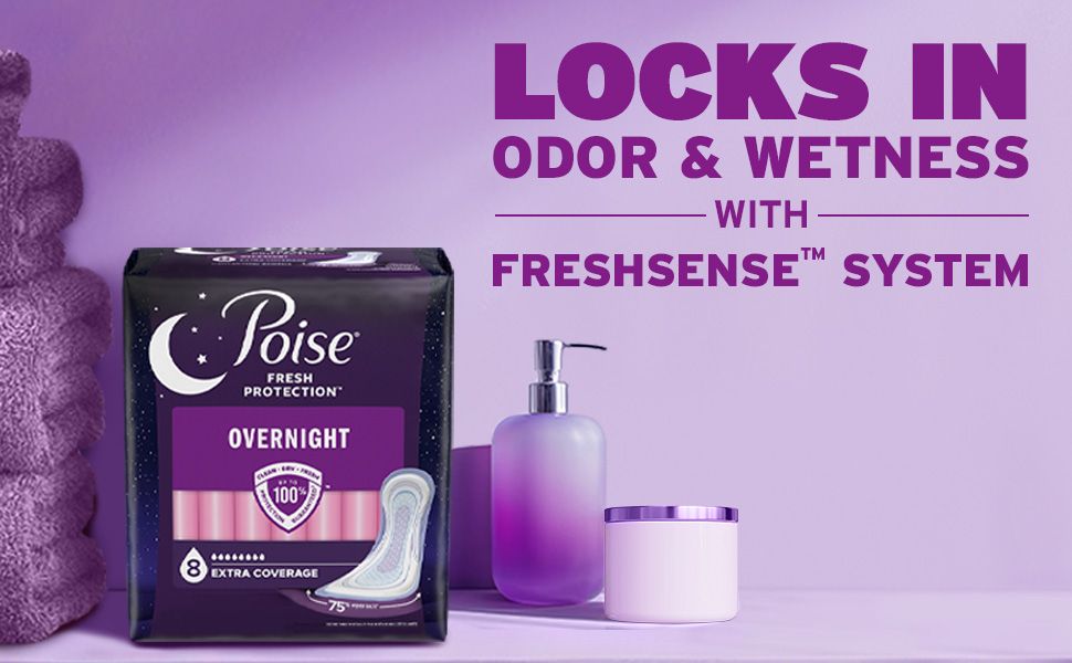 locks in odor and wetness with freshsense system
