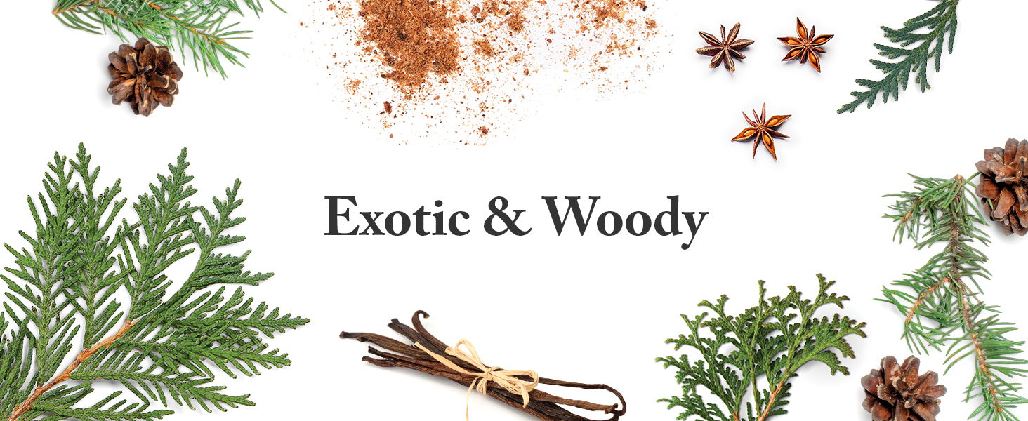 Exotic &amp;amp; Woody Fragrance Family Banner