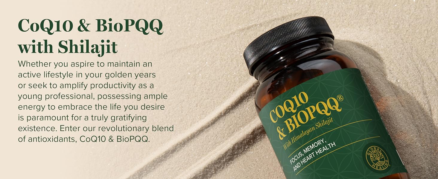 CoQ10 &amp; BioPQQ with Shilajit