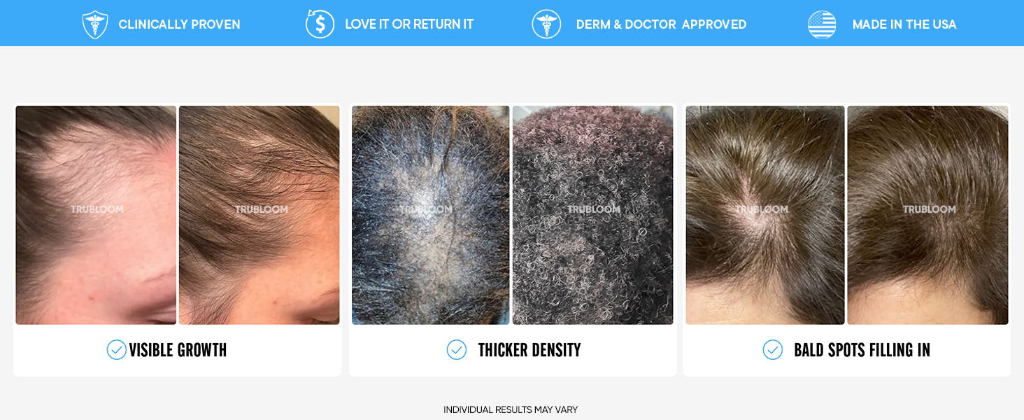 TRU BLOOM HAIR GROWTH VITAMINS