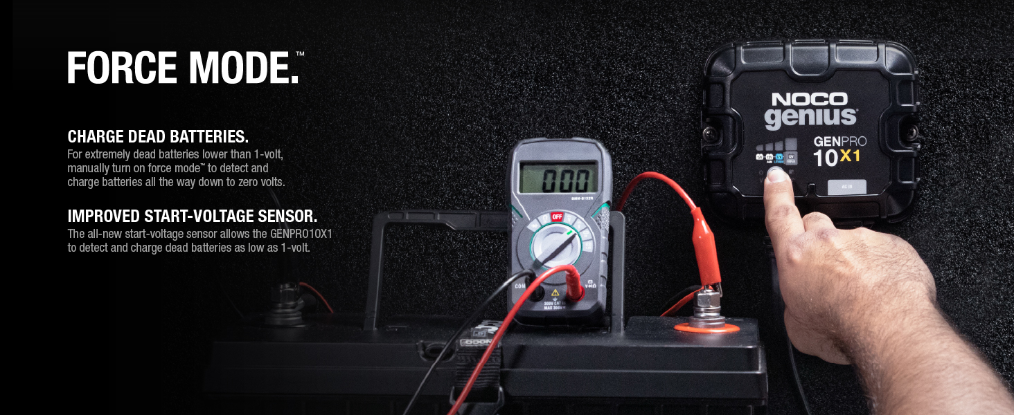 NOCO Genius GENPRO10X1, 1-Bank, 10A, Smart Marine Charger, 12V Onboard Battery Charger, Maintainer