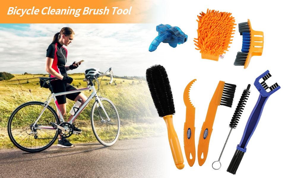 Bicycle Cleaning Brush Tool