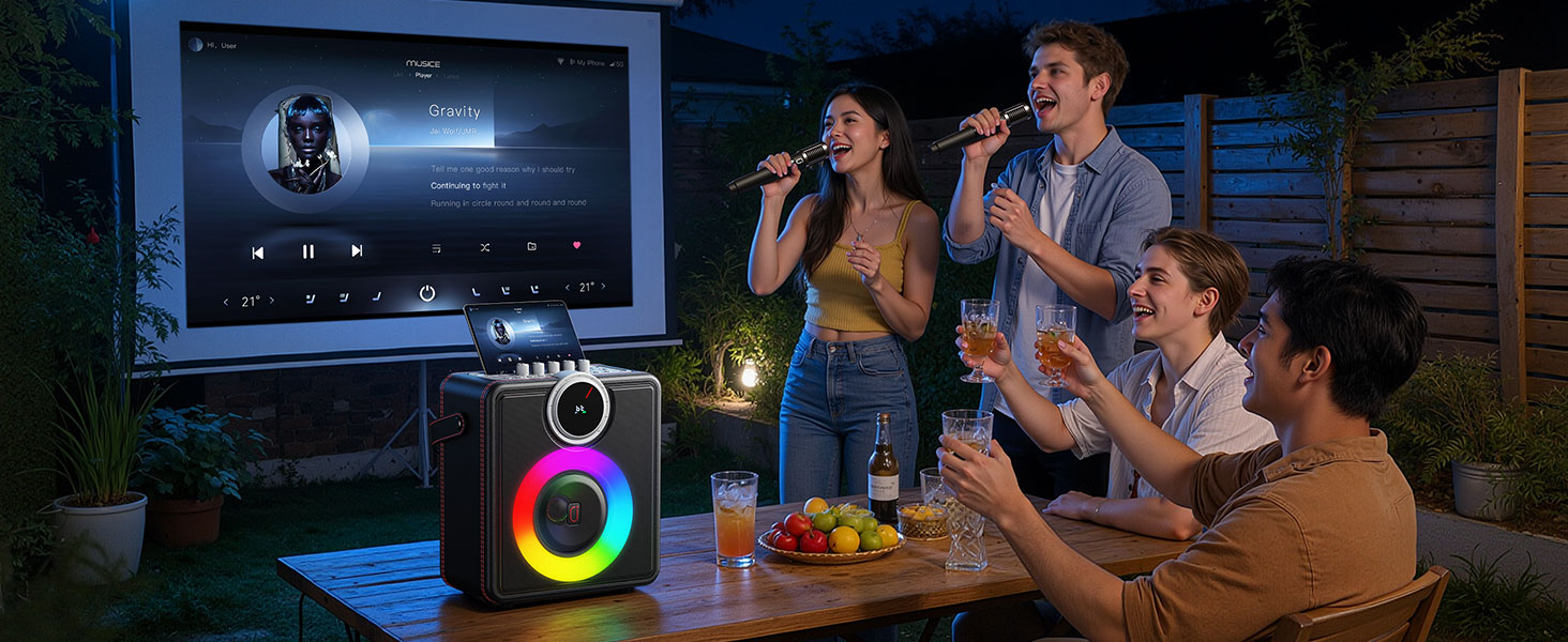portable karaoke machine