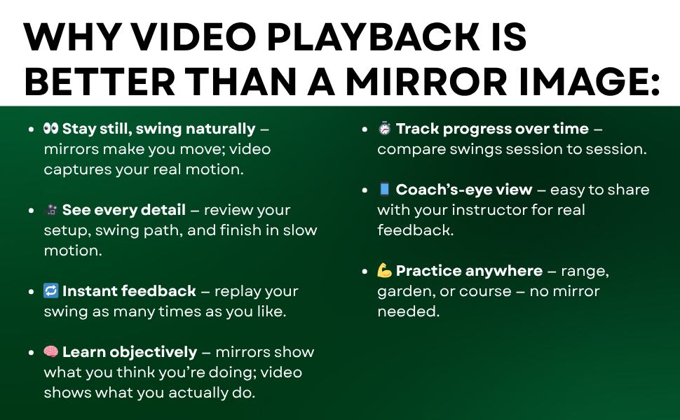 Snapswing - video playback is better than a mirror image