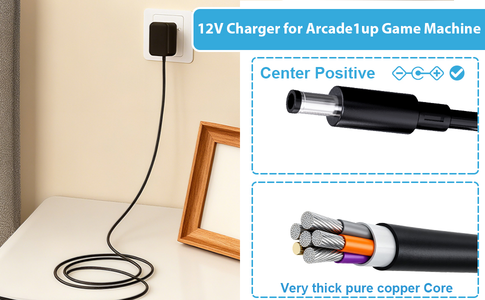 for Arcade 1up Power Cord