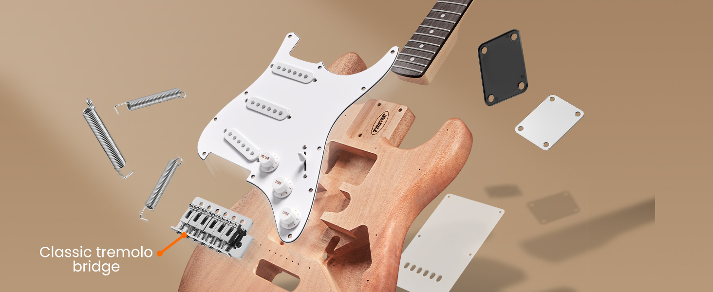 solid body electric guitar