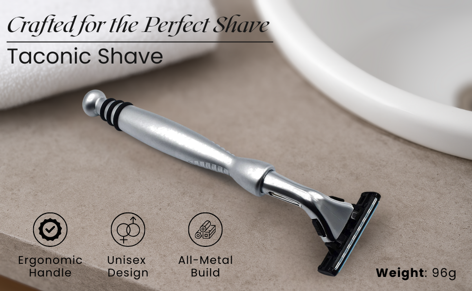 Taconic Shave, Gillette Sensor &amp;amp; Sensor Excel Compatible Heavyweight Triple Blade