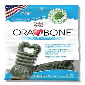 Orabone; Dental Treats; Dogs; USA Made; Healthy; Mint Flavor; Parsley Flavor; Loving Pets