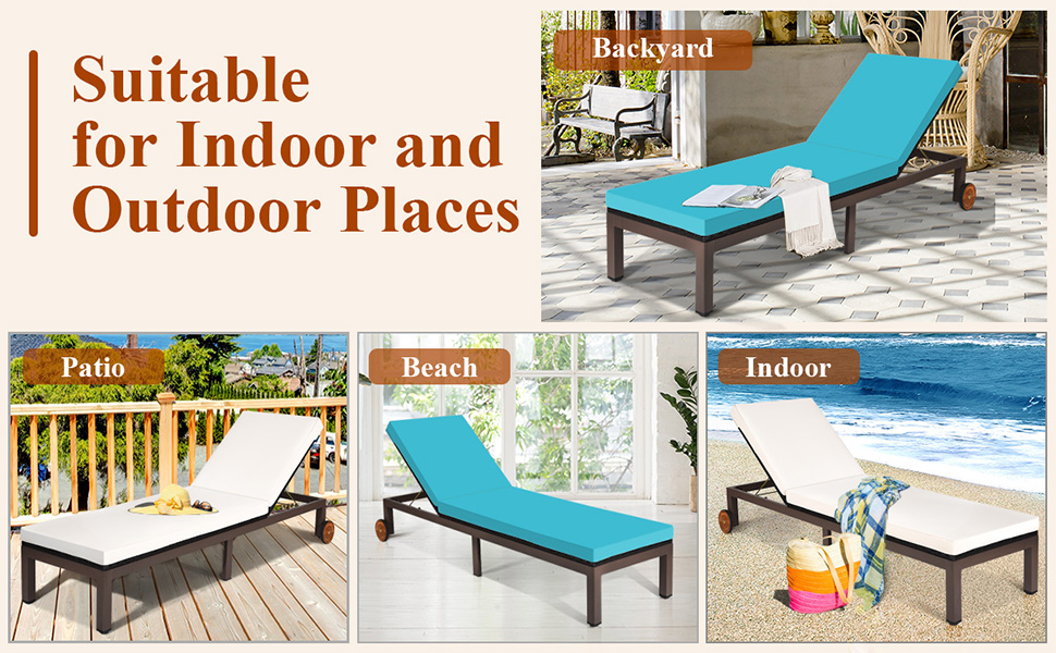wicker chaise portable