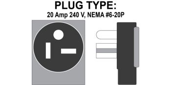 NEMA #6-20P Plug