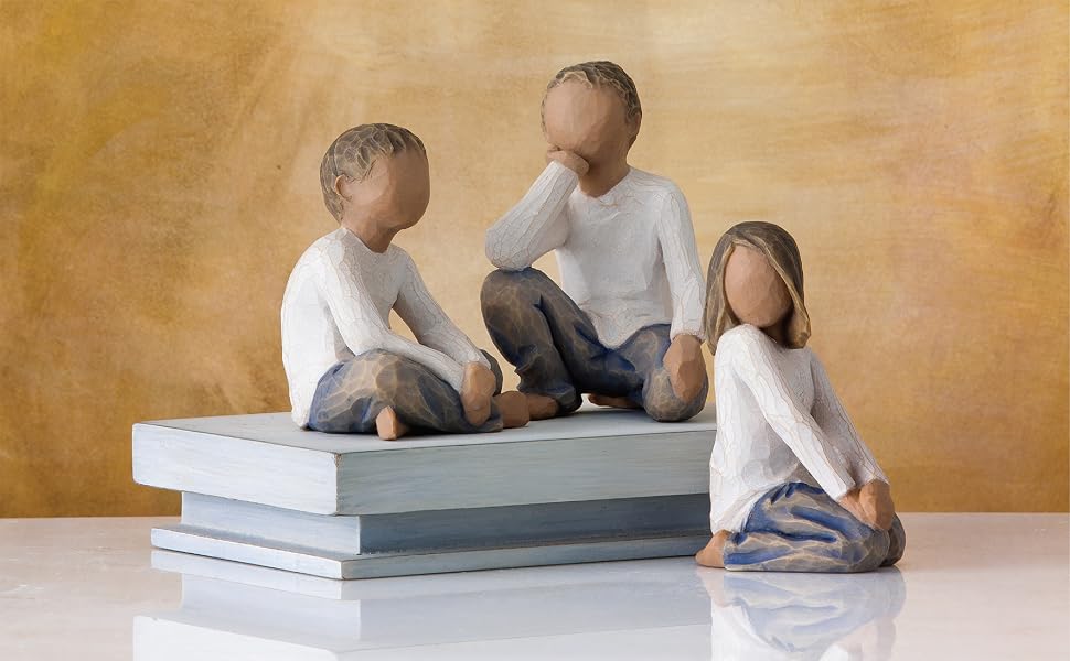 Group shot of Willow tree Imaginative, Inquisitive, and Joyful Child figures.