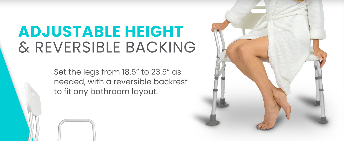 Adjustable Height &amp; Reversible Backing