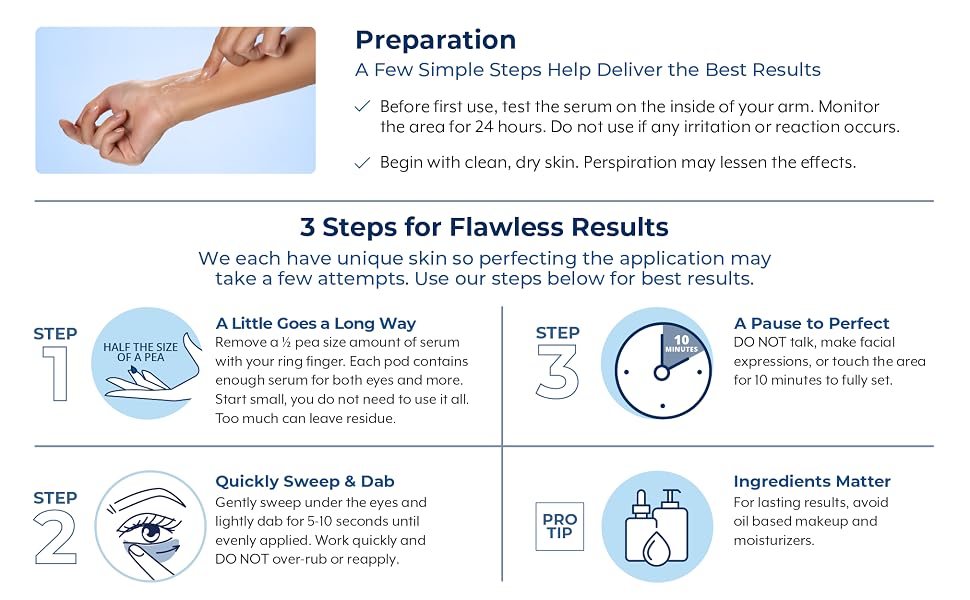 how to apply rapid reduction serum