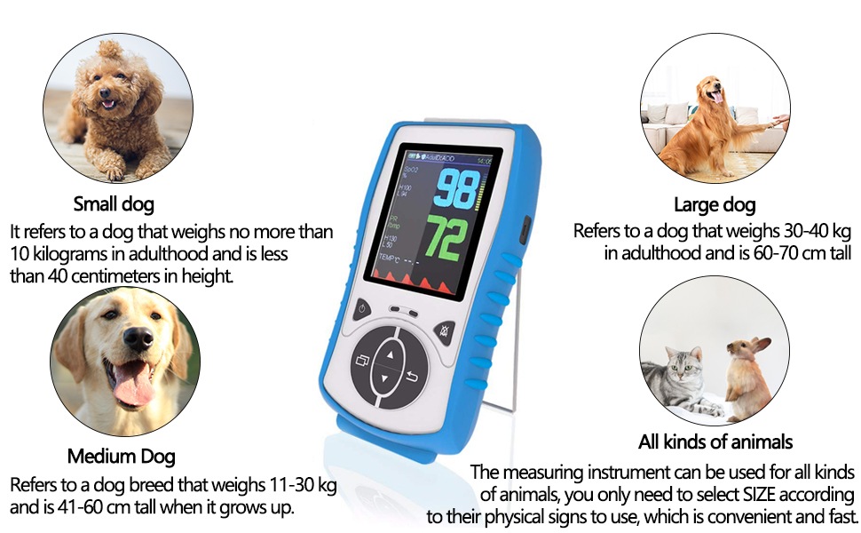 Handheld oximeter for veterinary