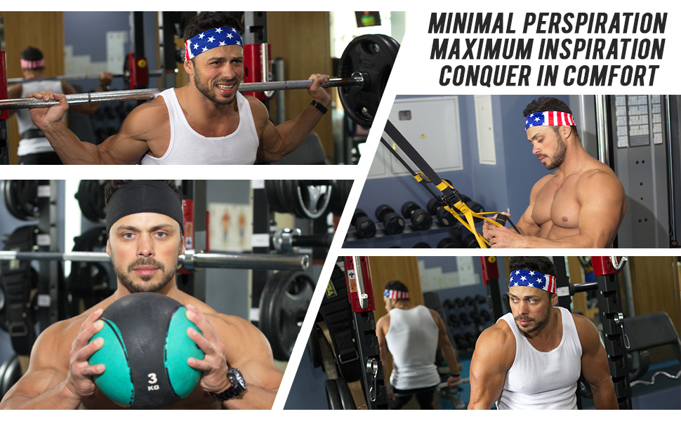 camo headband moisture wicking crossfit guys 2 pack outdoors fitness clothing accessories sweat
