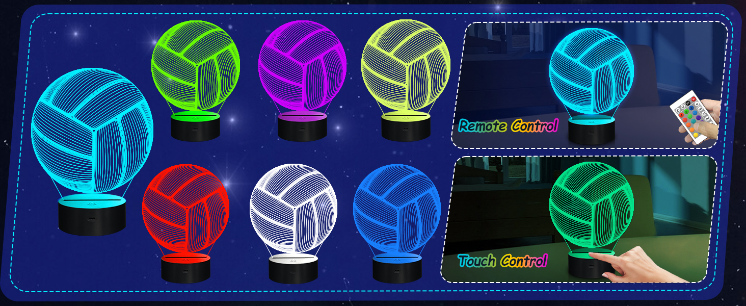 Volleyball 3D Night Light