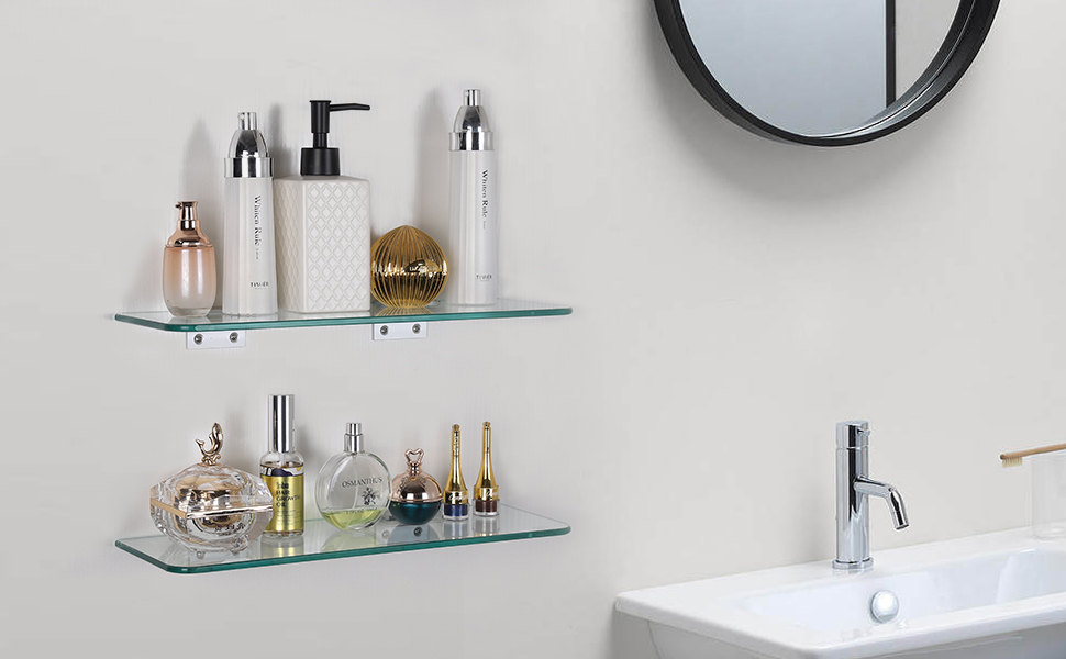 Glass shelf for bathroom glass bathroom shelf glass floating shelves glass shelf for shower
