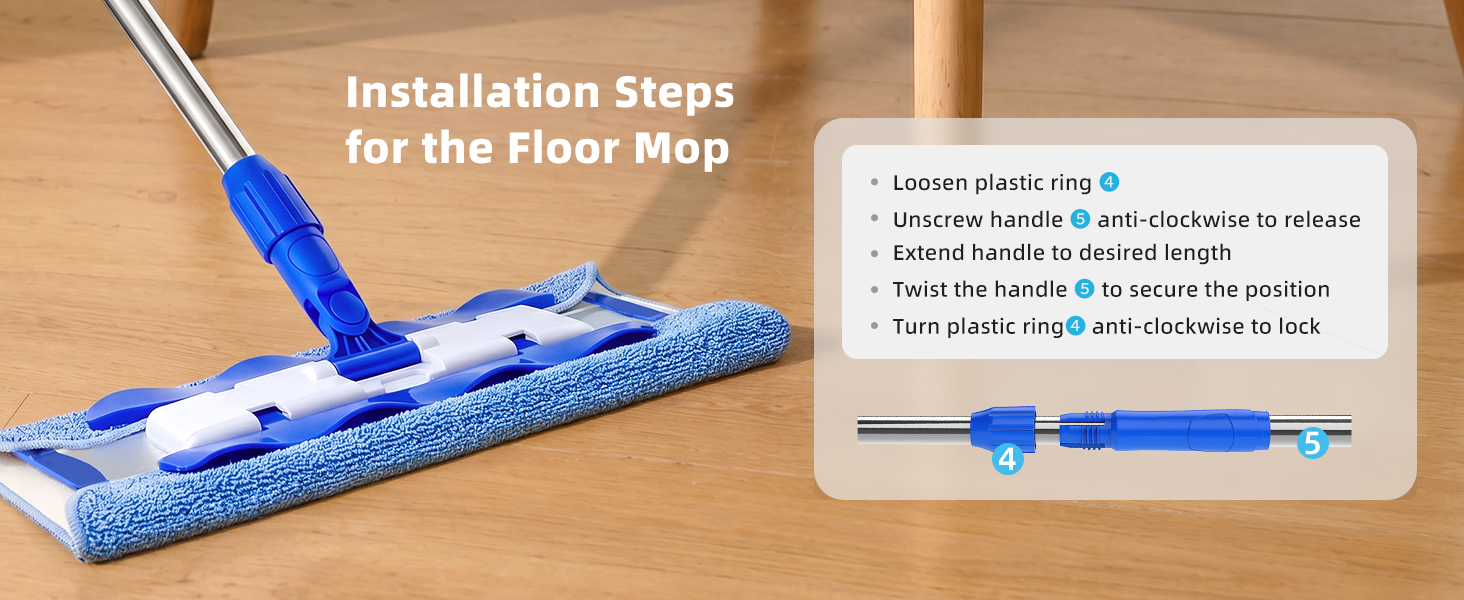 MR.SIGA MICROFIBER FLAT MOP