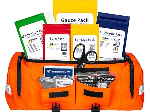 medication antiseptic gauze bandage burn refill packs in a larger kit replace reorder fill