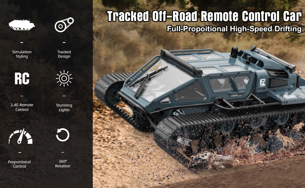 Tracked off-Road RC Tank
