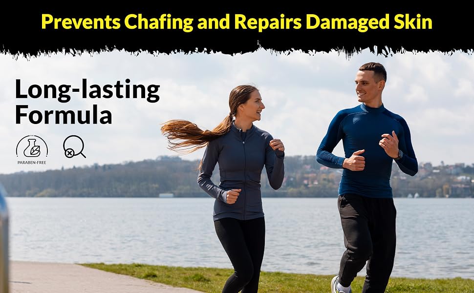 Zealios chafing relief cream for skin irritation, ideal body skin care for running and cycling