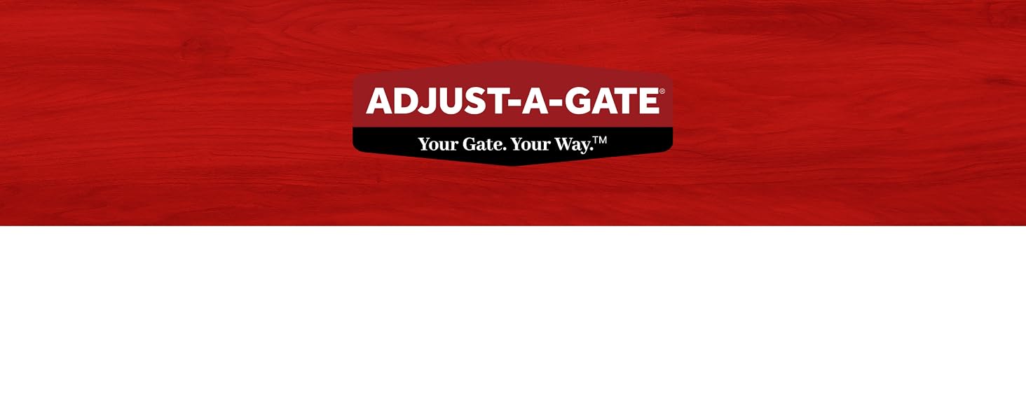 Adjust-A-Gate Fit-Right Adjustable Walk Gate Kit with Round Corner Frame, Gray - footer desktop