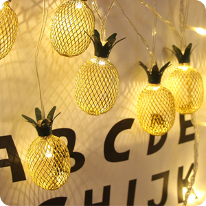 pineapple theme string lights