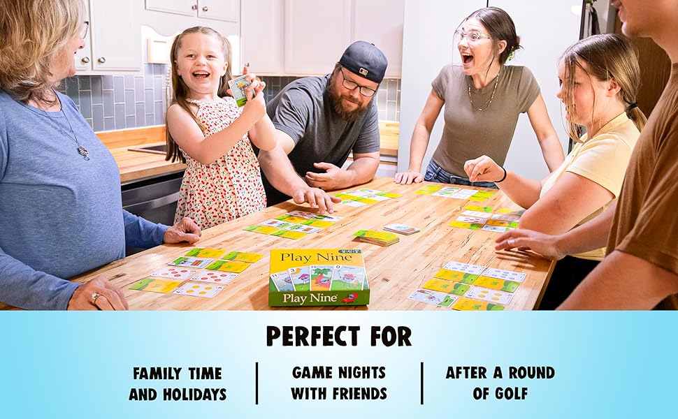 Perfect for family time and holidays, game nights with friends, or after a round of golf.