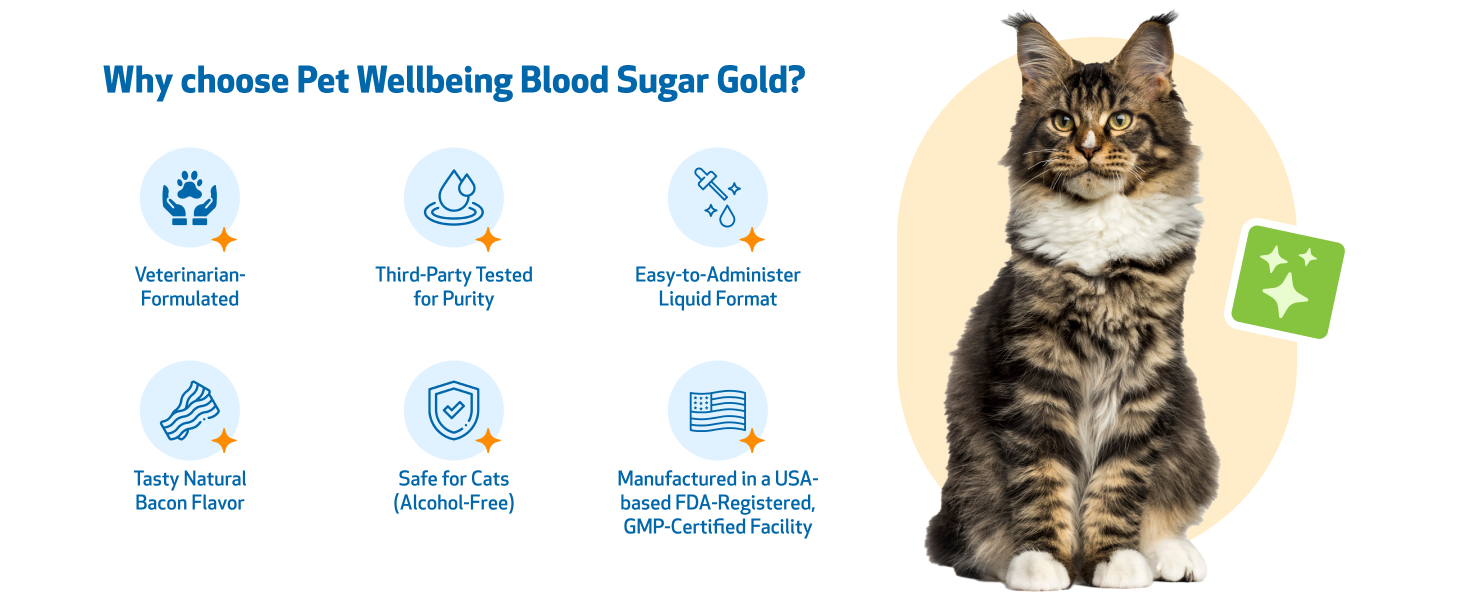vet-formula, third-party test, easy to admin, natural flavor, alcohol-free, usa, fda, gmp