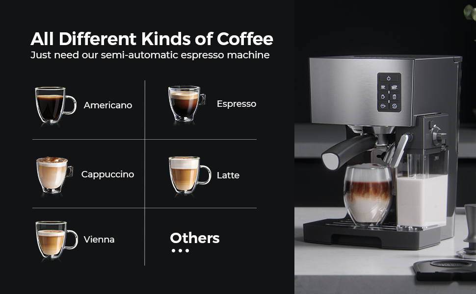 espresso machine with milk frother