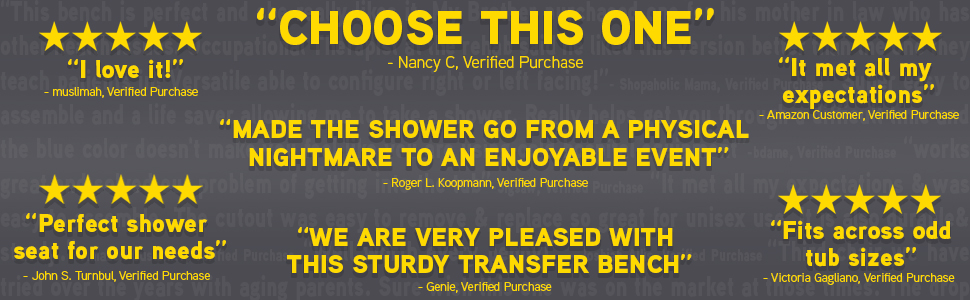 real quotes taken from verified purchased reviews. one states "choose this one" by nancy c.