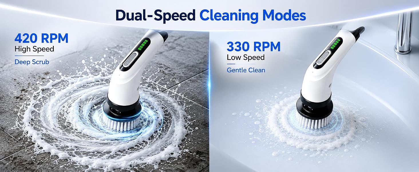 spinning cleaning brush electric shower scrubber electric scrubber for cleaning bathroom