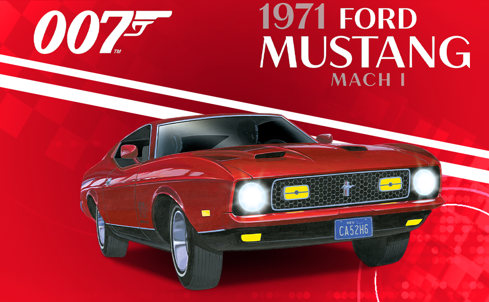 AMT James Bond 1971 Ford Mustang Mach I 1:25 Scale Model Kit