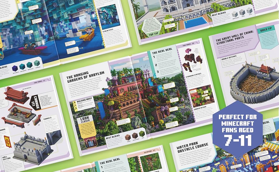 The Minecraft Ideas Book, Book spreads, Minecraft fans aged 7-11