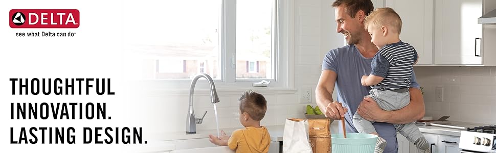 Thoughtful Innovation Lasting Design Father Kids Pull Down Kitchen Faucet