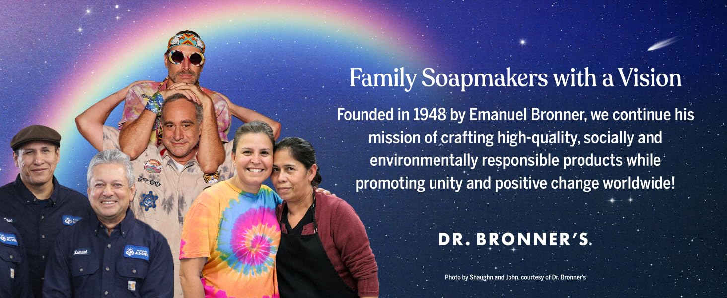 Founded in 1948 by Emanual Bronner,