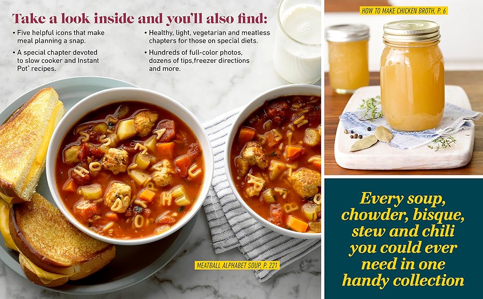 Every soup, chowder, bisque, stew and chili you could ever need in one handy collection