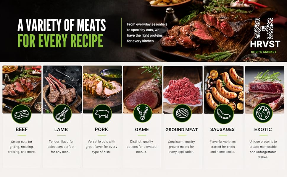 VAST MEAT SELECTION FOR CHEFS AND RESTAURANTS