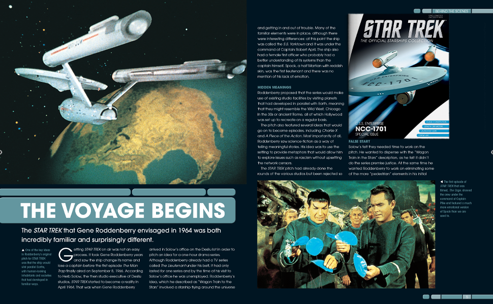Star Trek XL, U.S.S Enterprise NCC-1701 Magazine, Eaglemoss Hero Collector