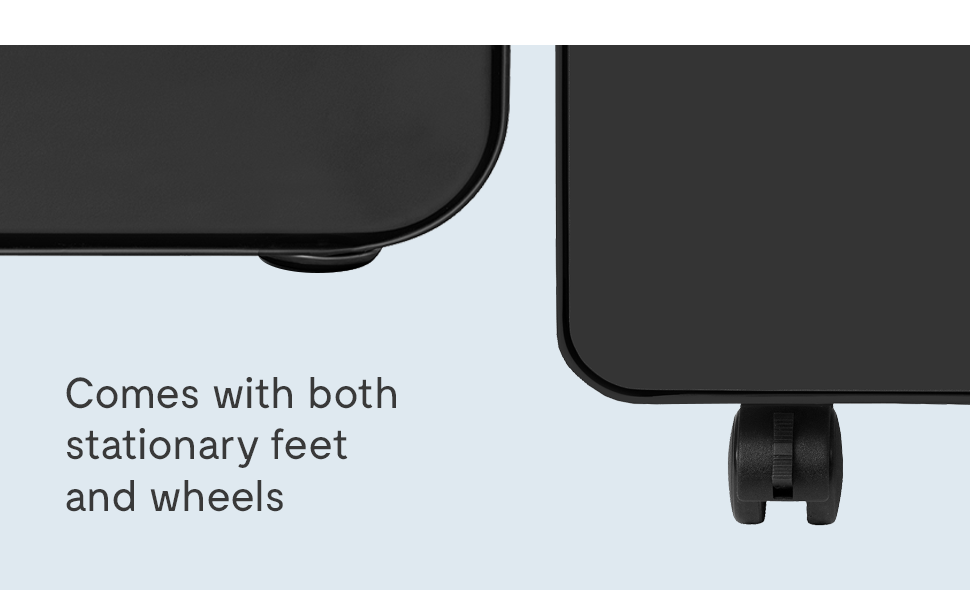 stockpile stationary feet and wheels