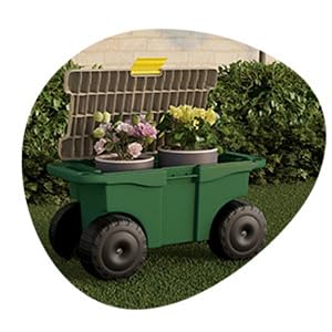 Image of garden gifts for men, gardening seats for seniors.