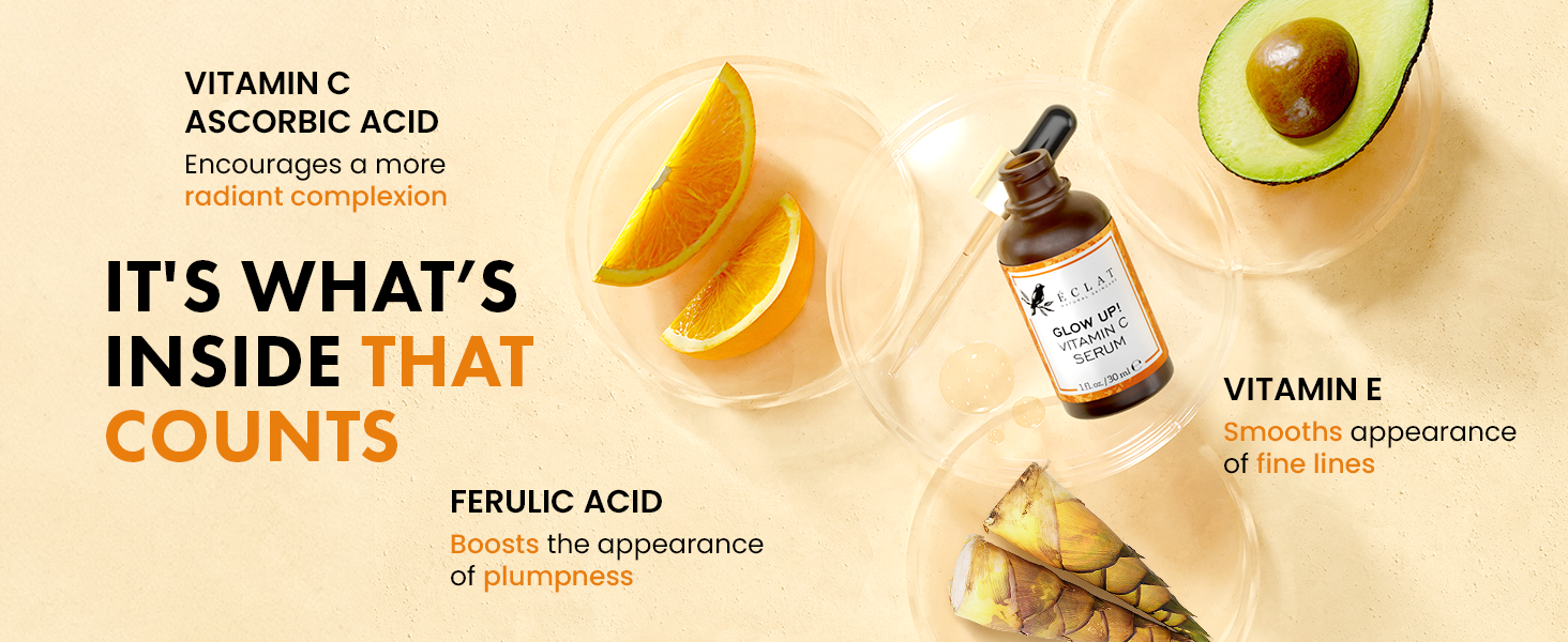 Eclat Skincare hyaluronic acid vitamin c serum vitamin c syrum vitamin c skin serum stable