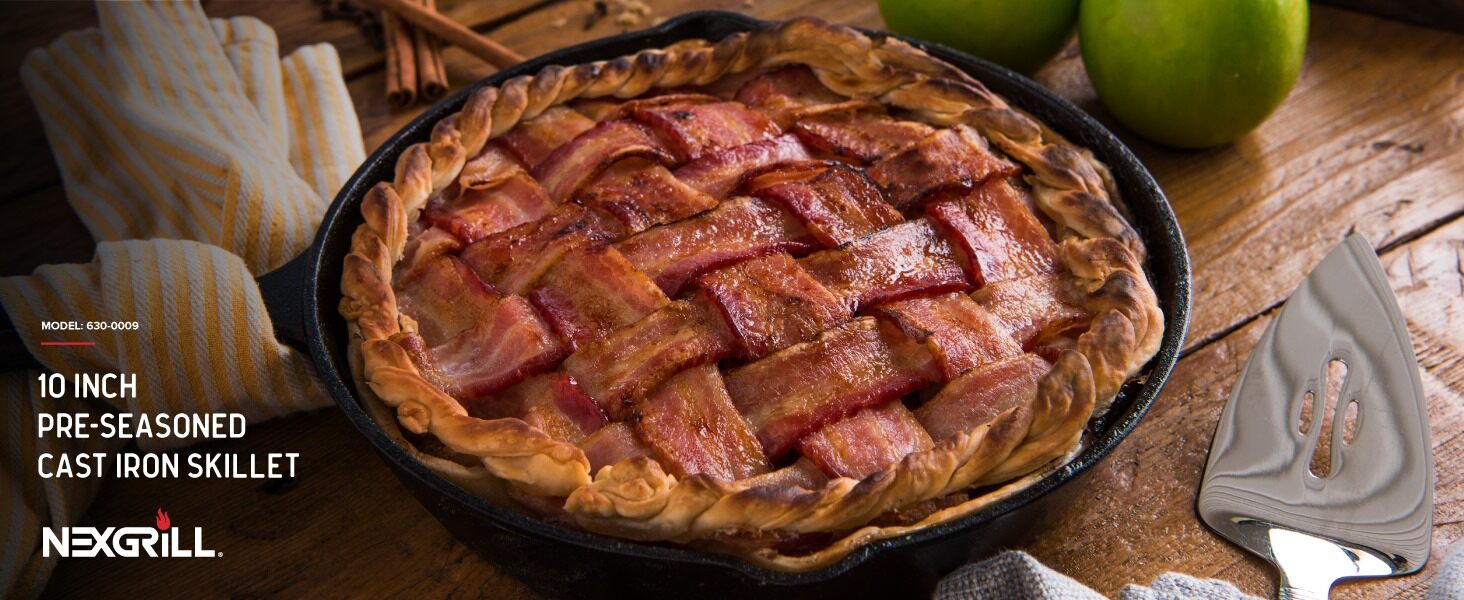 10 Inch Pre-Seasoned Cast Iron Skillet