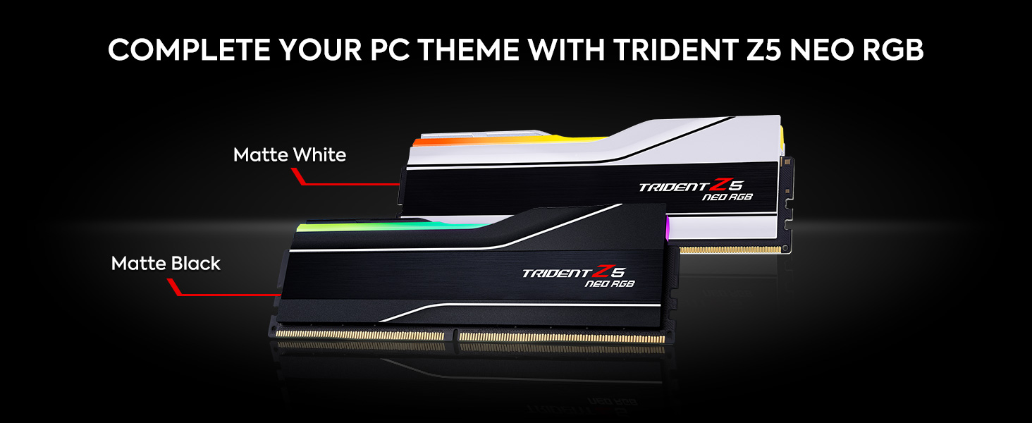 ddr5 ram gskill trident z5 neo rgb amd expo intel xmp3.0