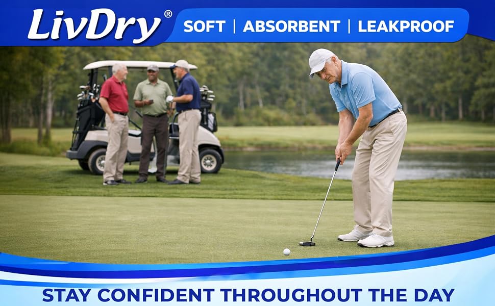 Adult incontinence underwear for men